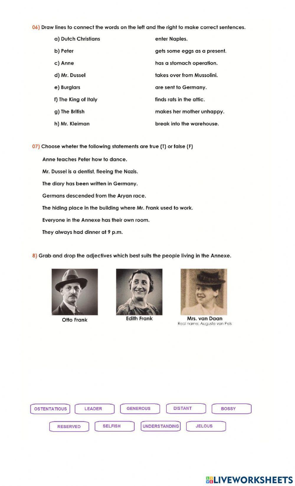 REVISION I - -The Diary of a Young Girl-