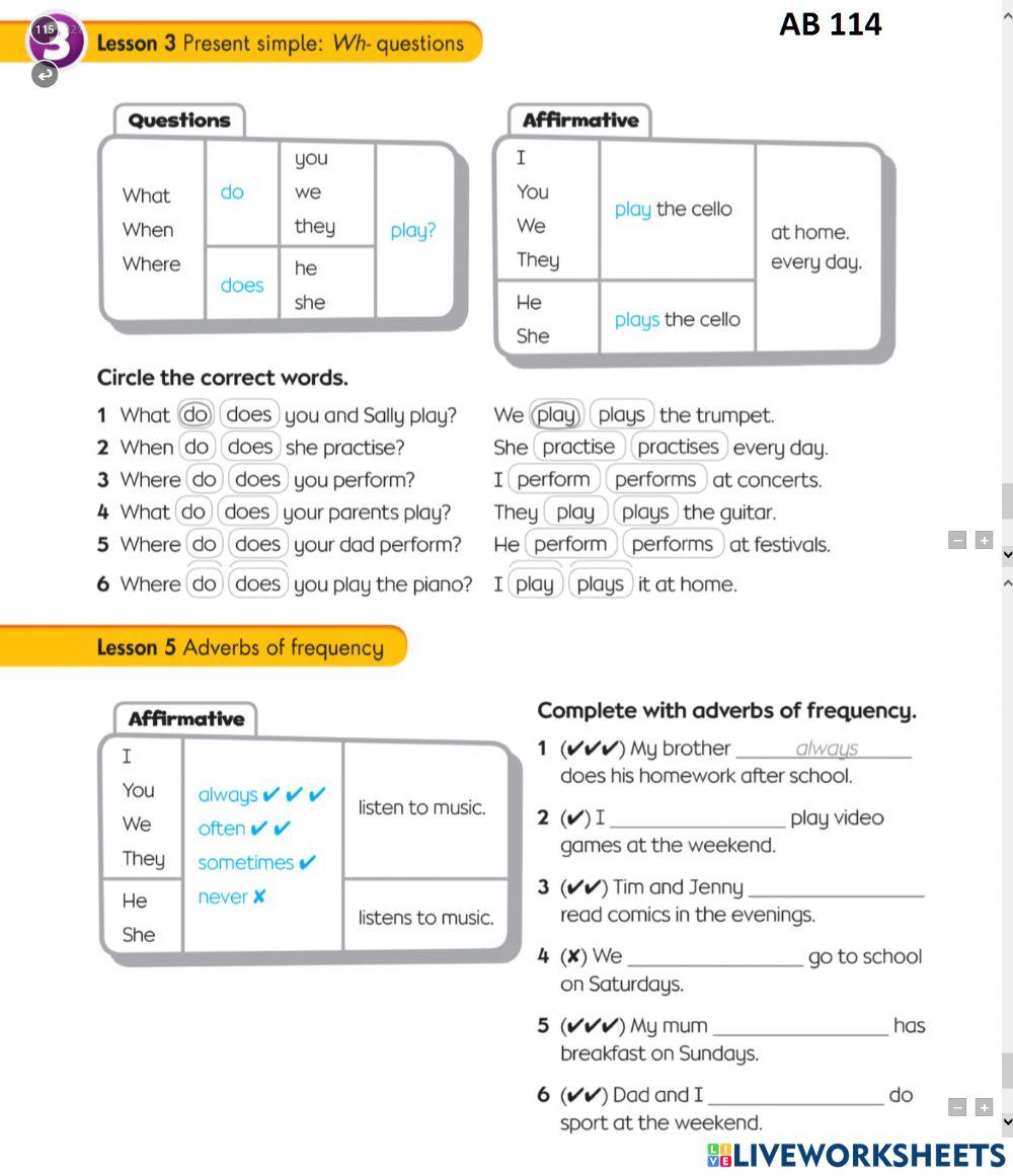 Kids 3 - grammar review