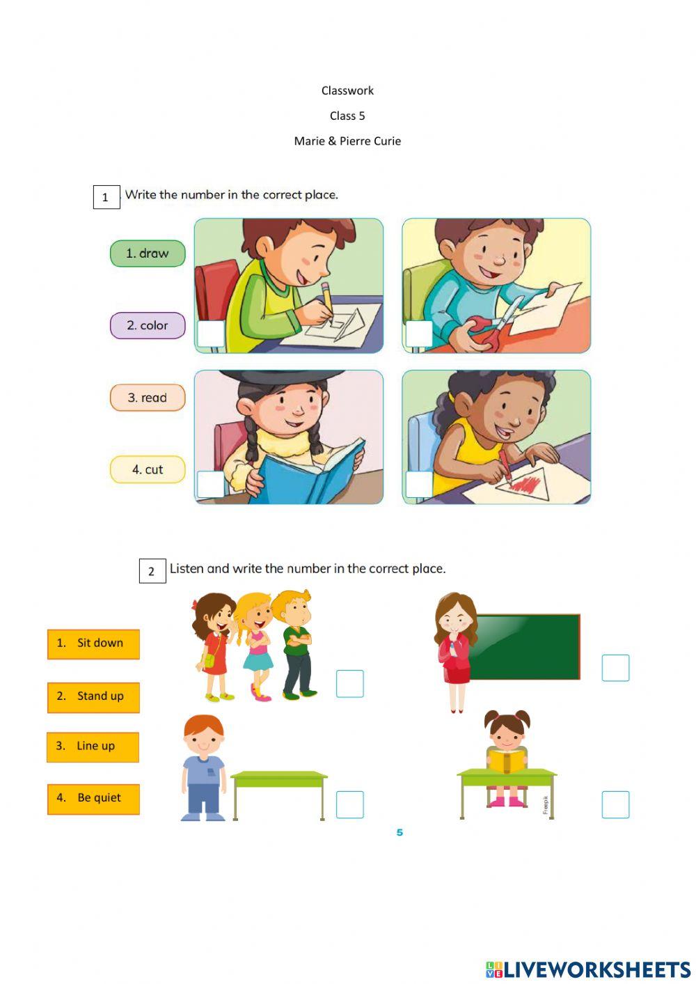 Action Verbs 1005350 gladyscedeno LiveWorksheets