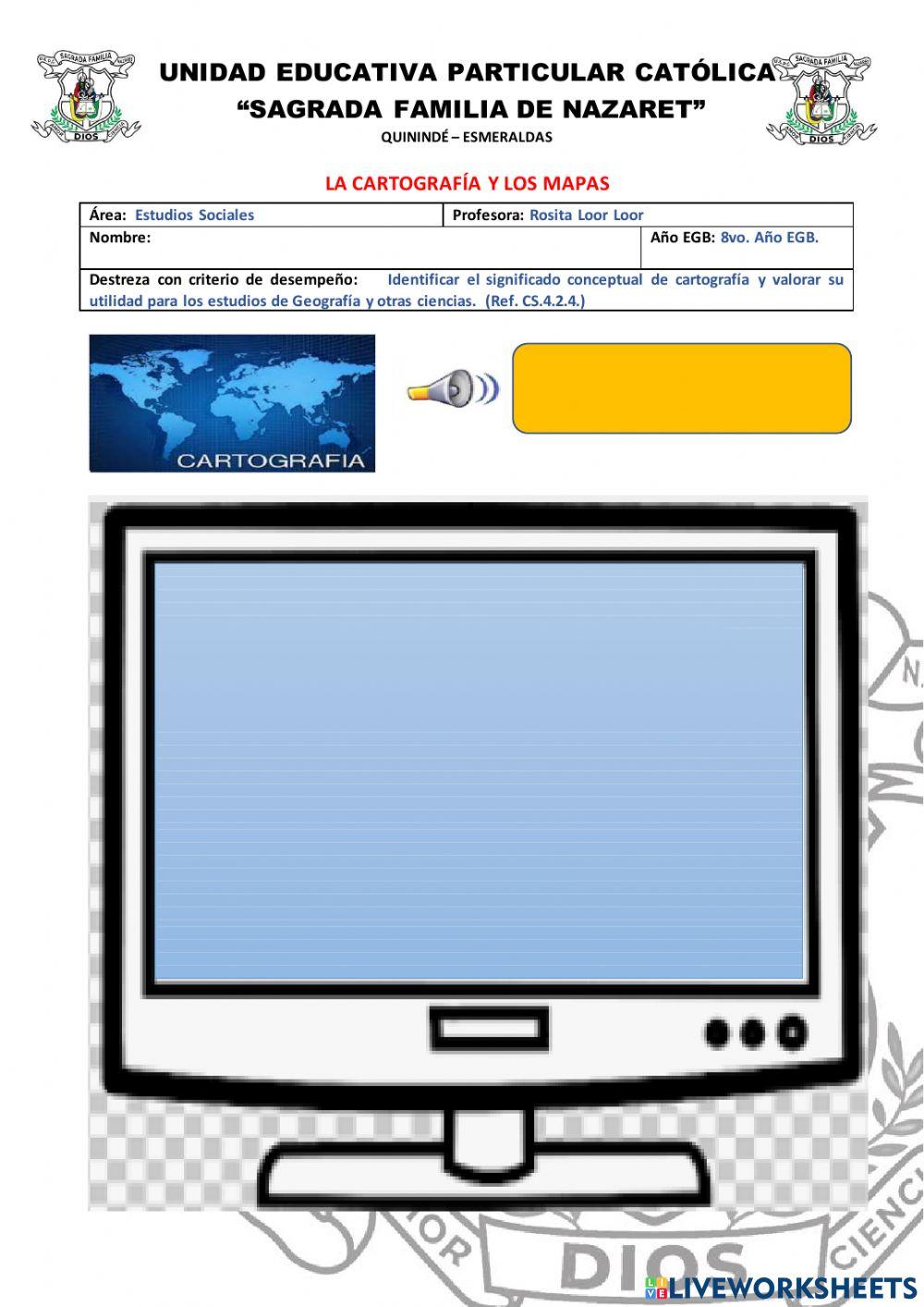 La cartografía y mapas