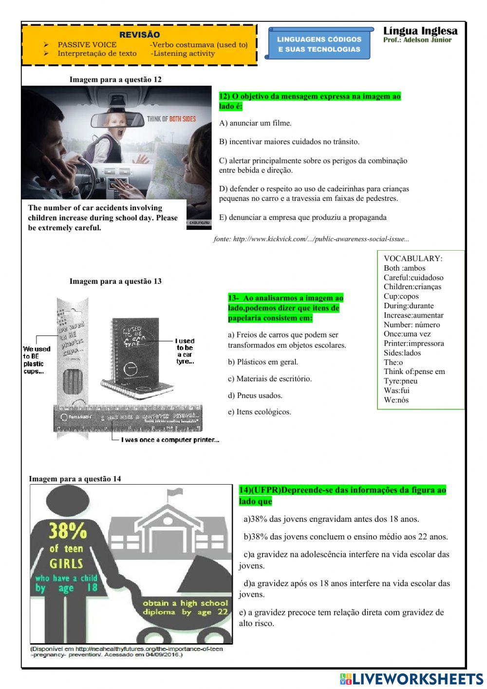 Revisão:Passive voice and reading