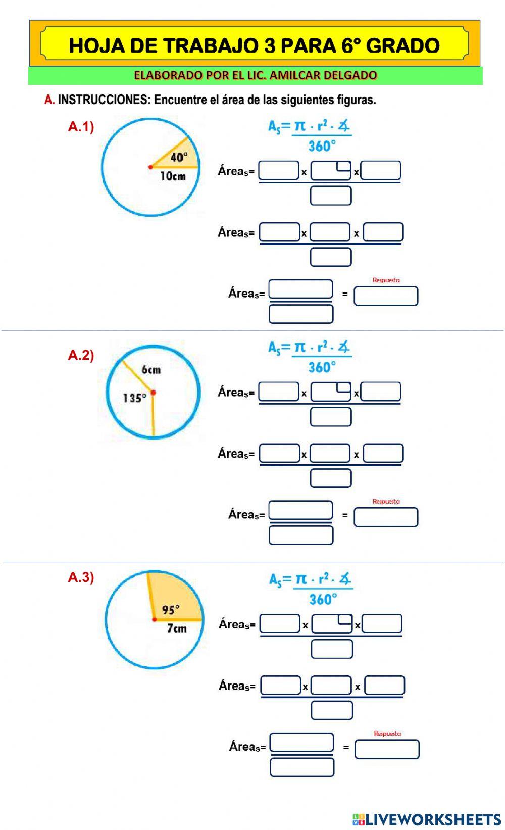 Área del Sector Circulat