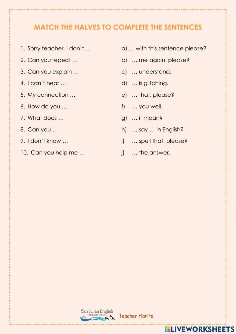 Useful phrases children