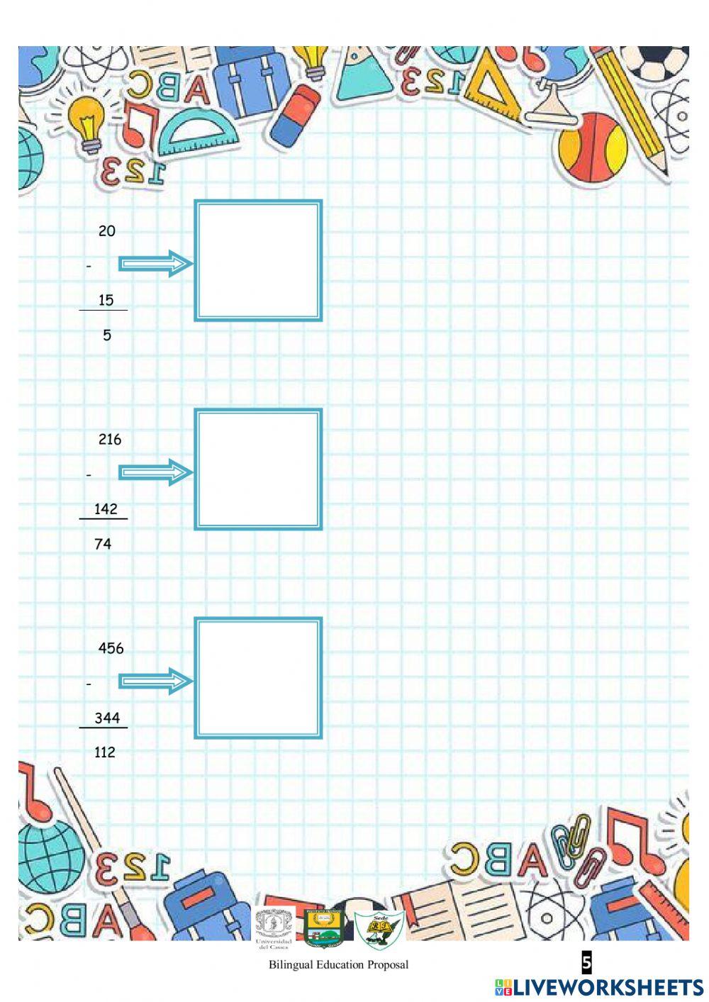 Subtraction properties