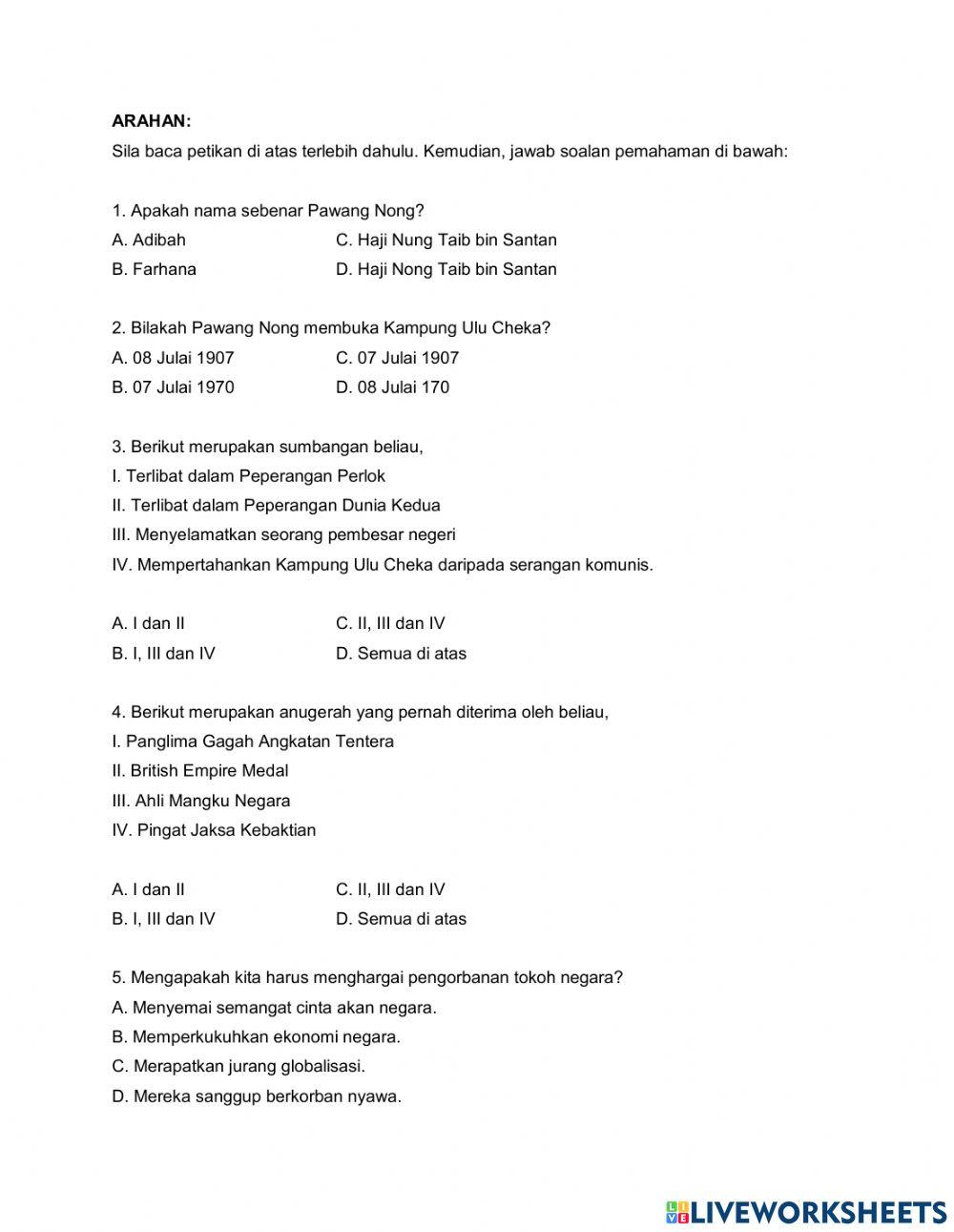 Pahlawan Ulu Cheka dan Kelebihan Permainan Tradisional