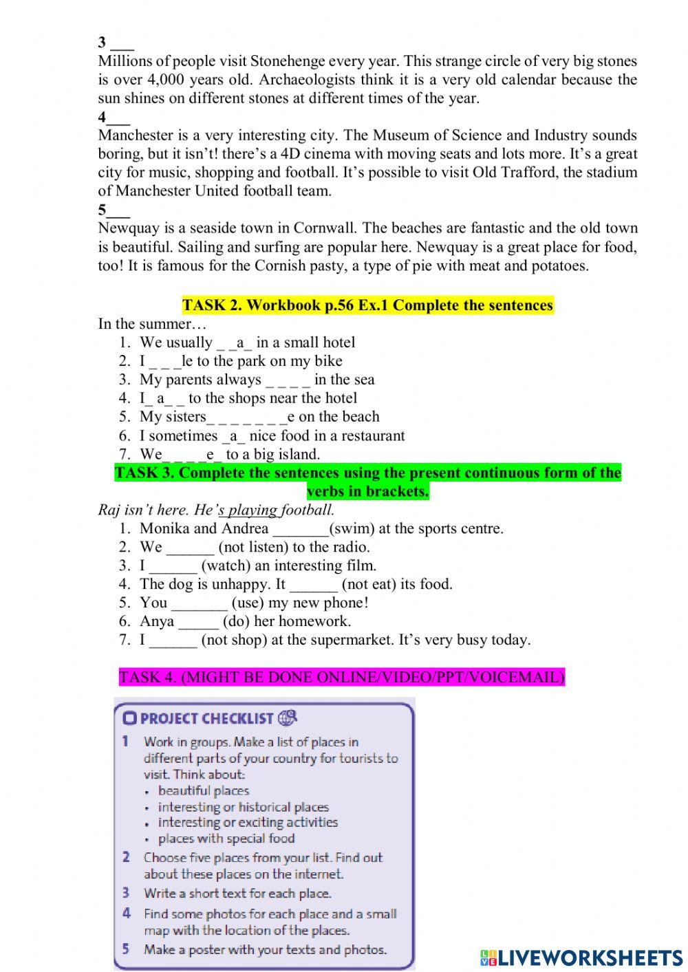 Five grat places to visit in Britain