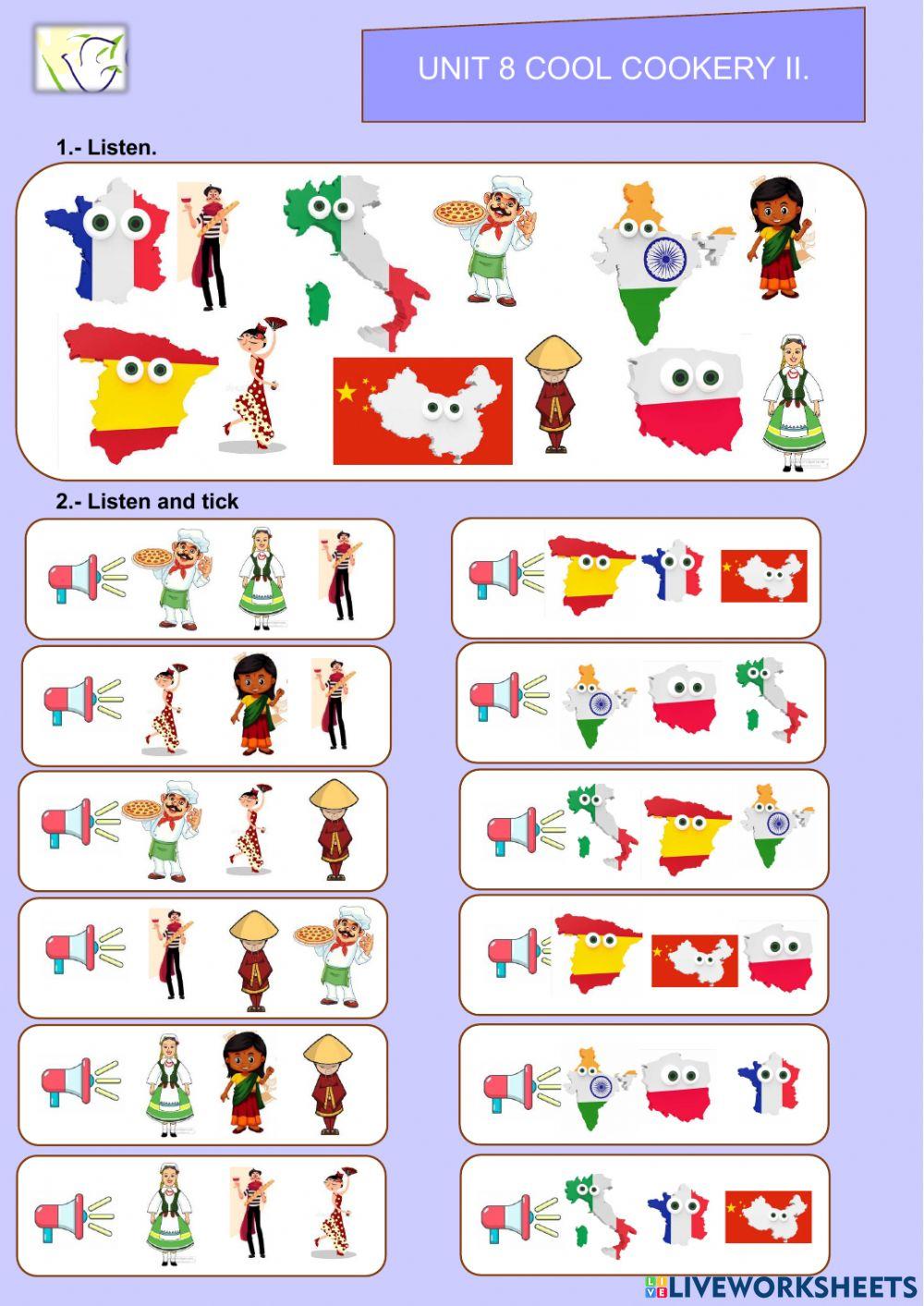 Unit 8 Cool cookery Vocabulary II