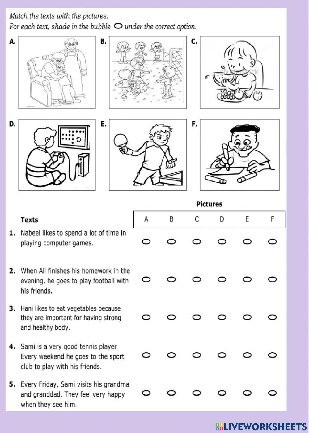 Grammar and vocabulary