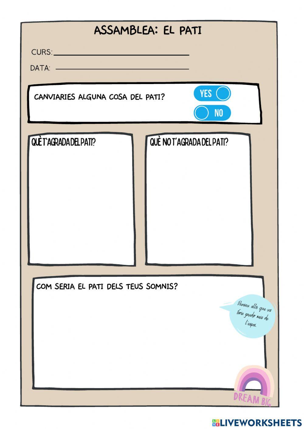 Assamblea Pati  Escolar