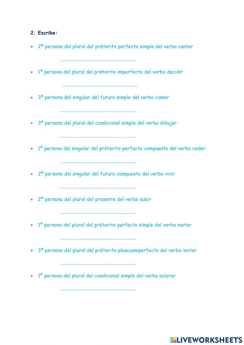 Verbos, palabras derivadas, adverbios, acentuación interrogativos y exclamativos