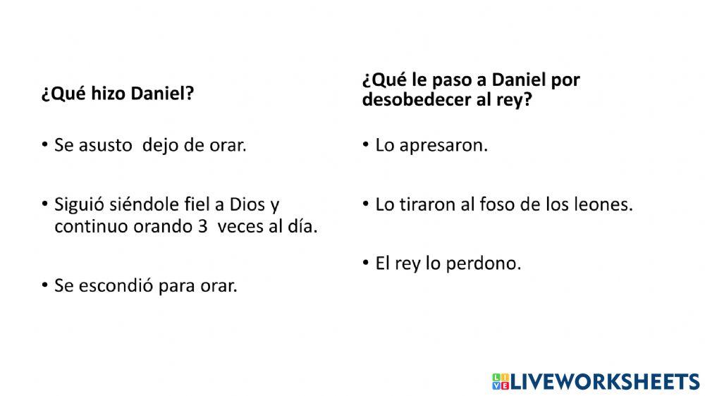 Daniel en el foso de los leones