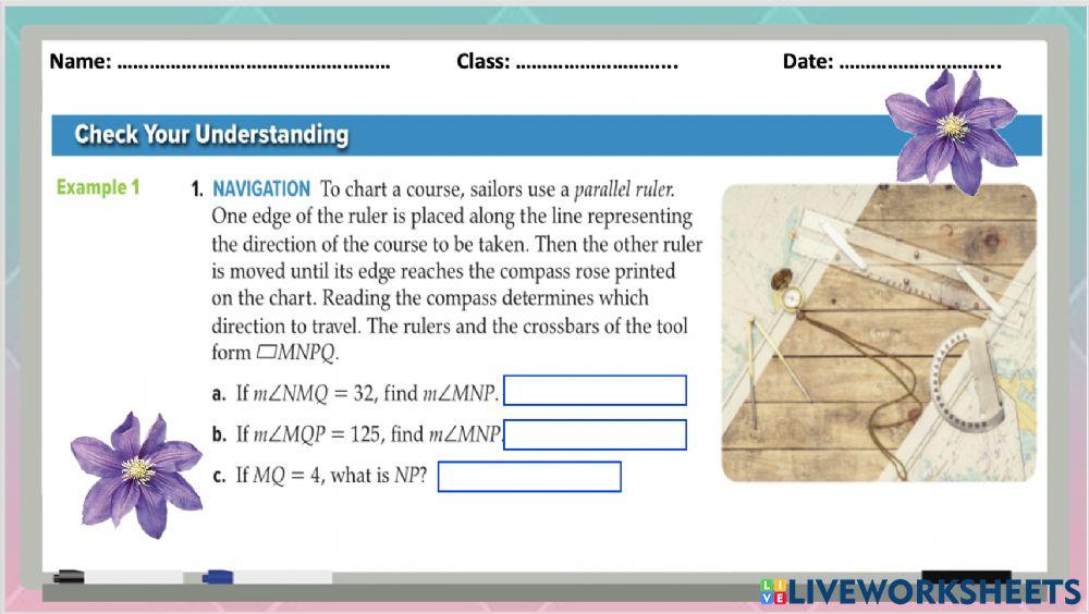 Quadrilaterals Parallelograms