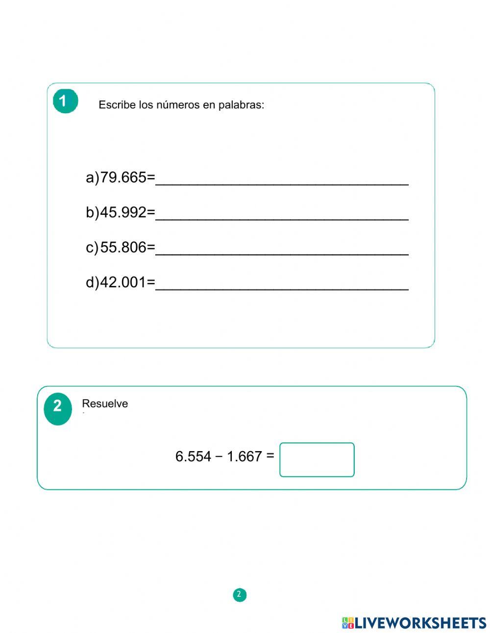 Prueba trimestral de matemática