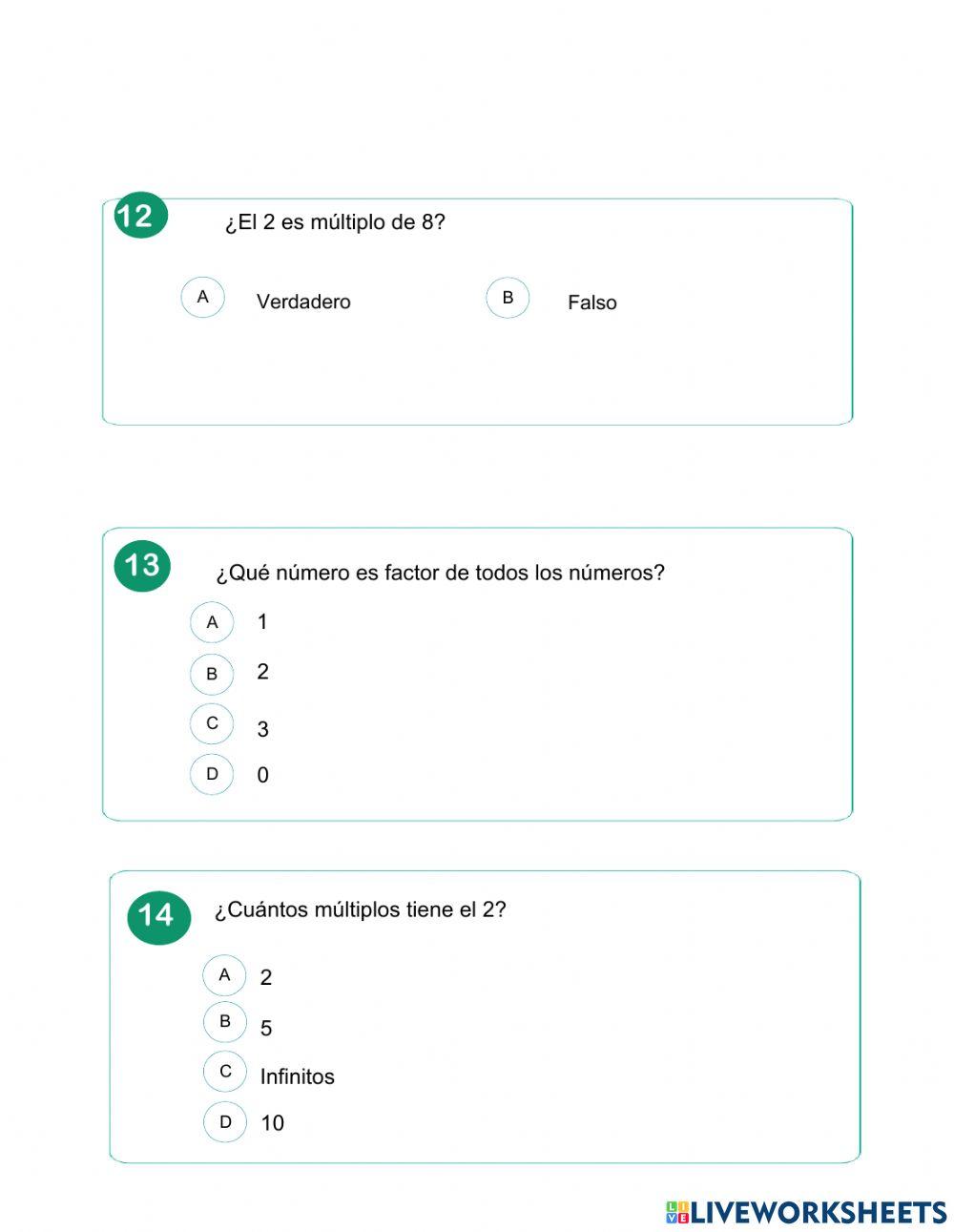 Prueba trimestral de matemática