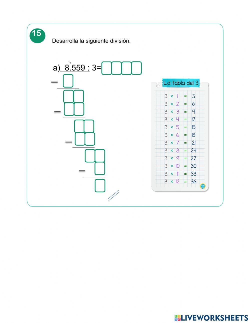 Prueba trimestral de matemática