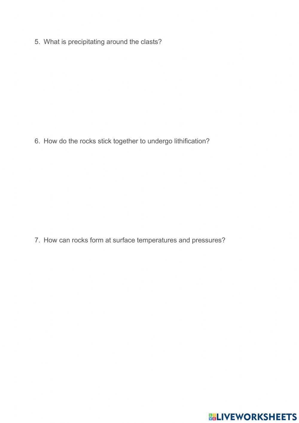 4.11 Lithification of Sedimentary Rocks
