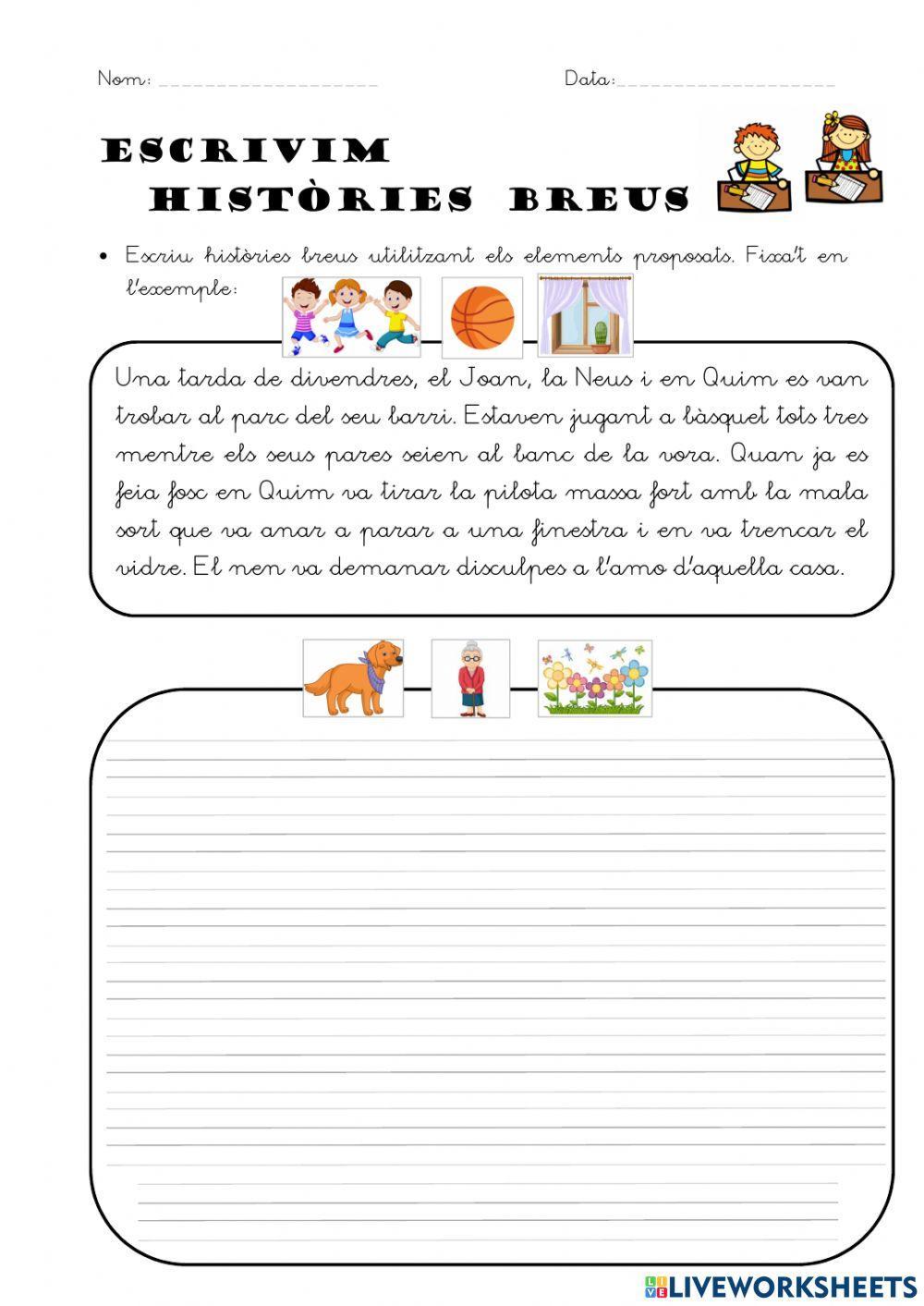 Expressió escrita - història breu