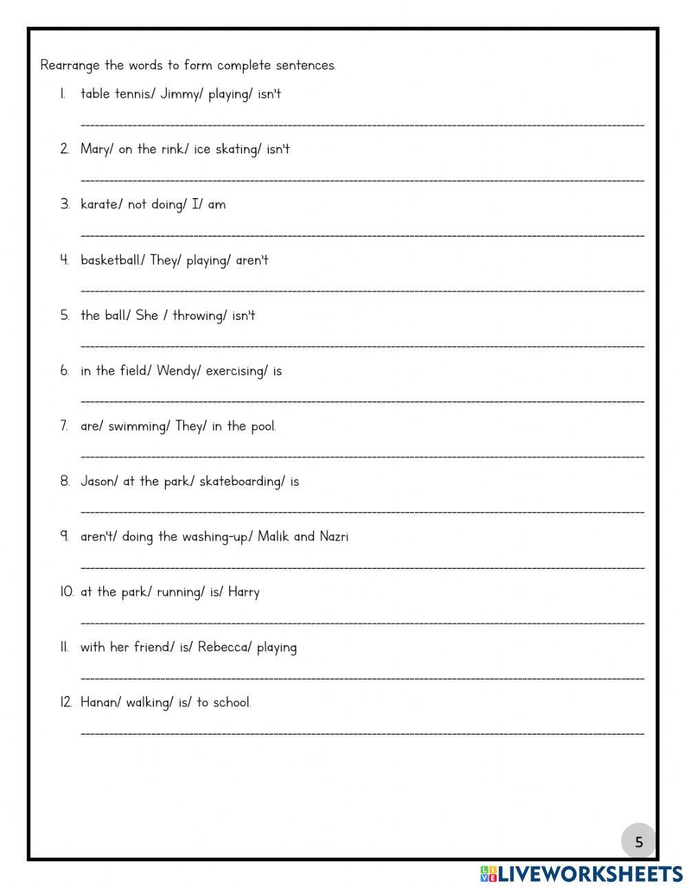 Free time online exercise for 3 | Live Worksheets
