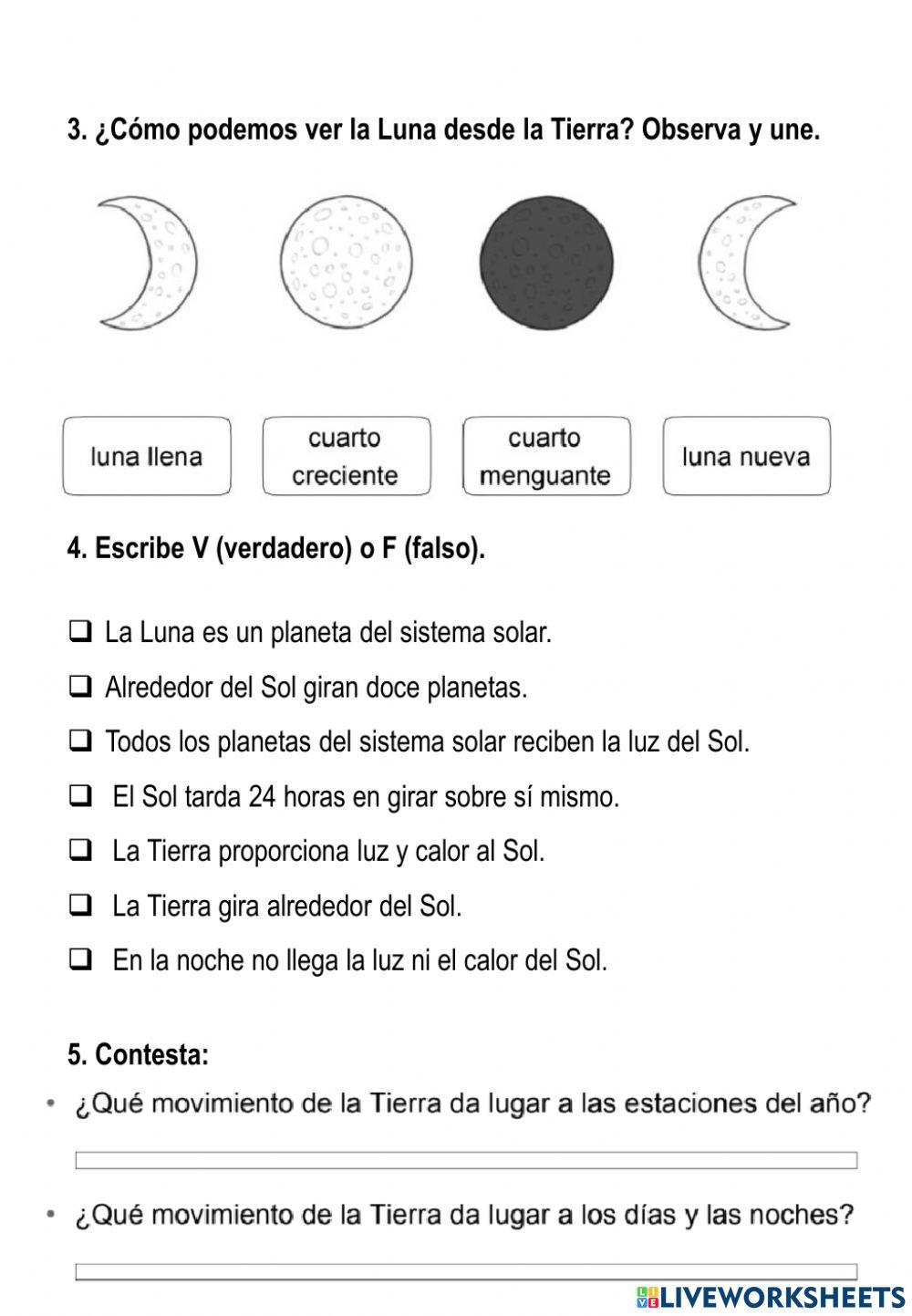 Repaso Sociales: El sistema solar