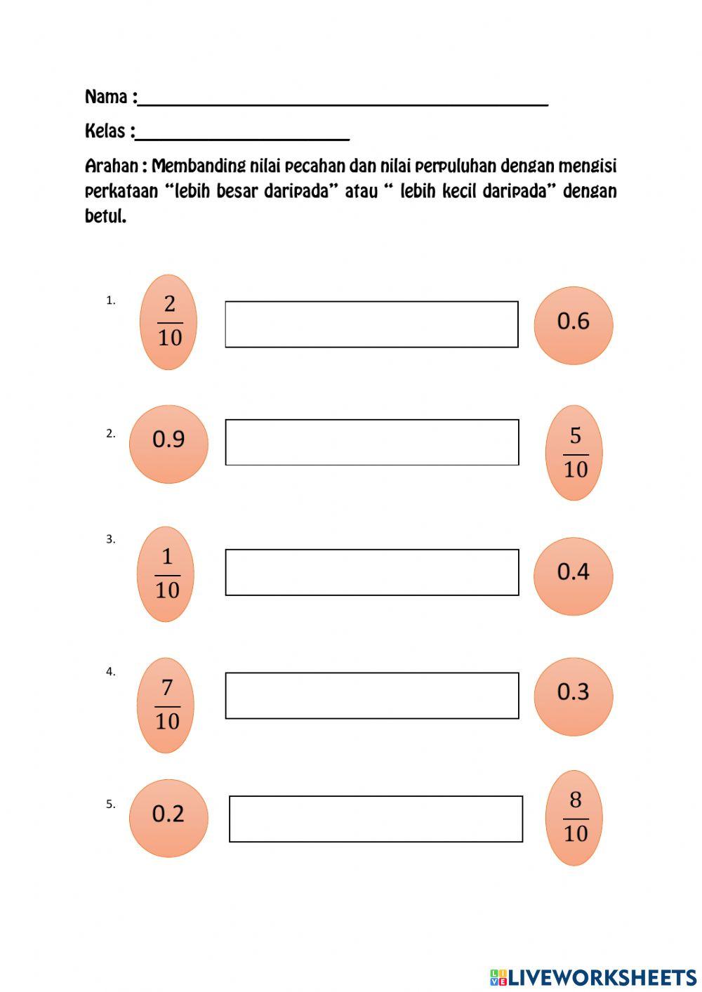 Pecahan dan Perpuluhan