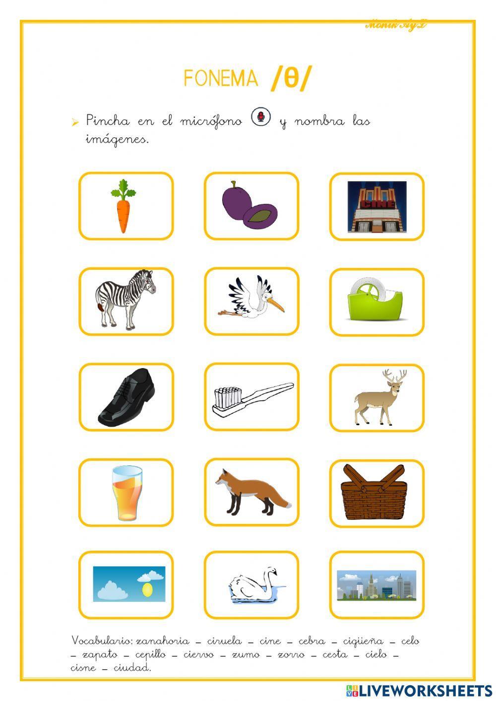 Articulación fonema  z.