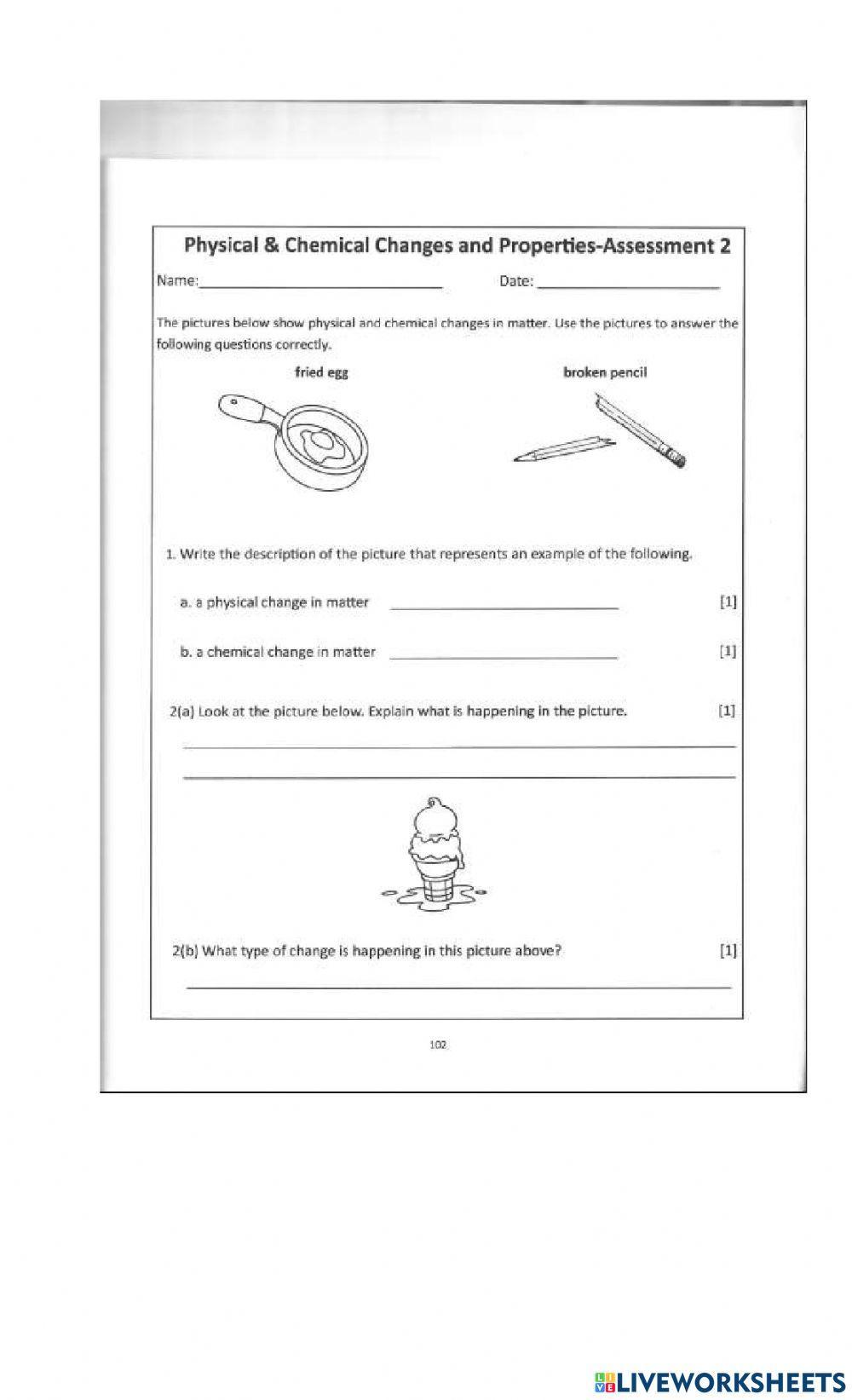 Physical and Chemical Changes