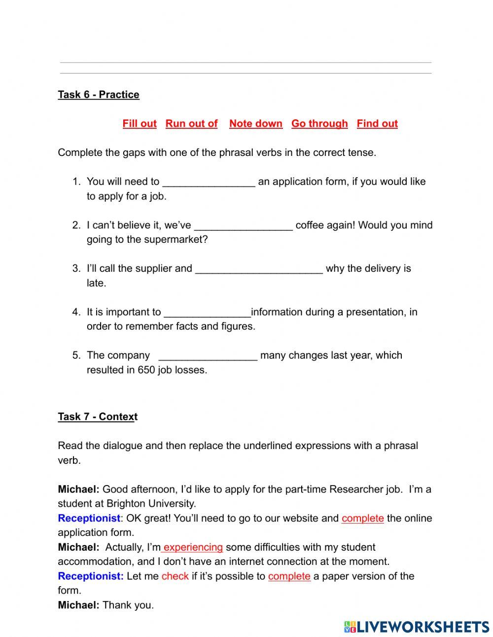 10 phrasal verbs for the office - vocabulary