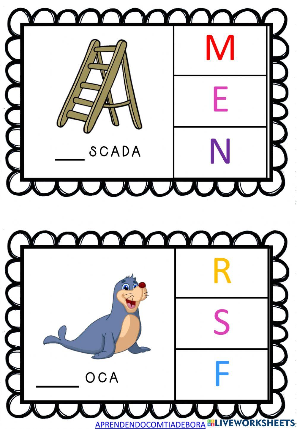 Completando as palavras