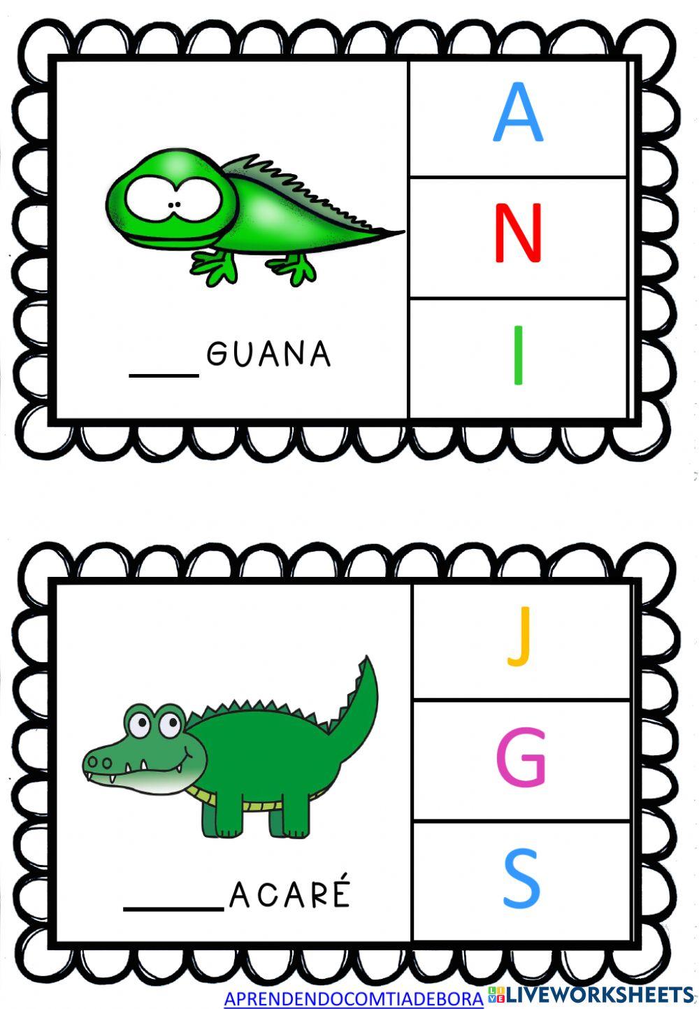 Completando as palavras