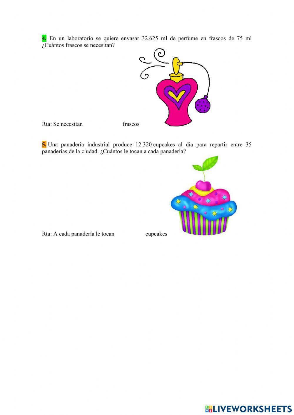 Multiplicación y división por dos cifras