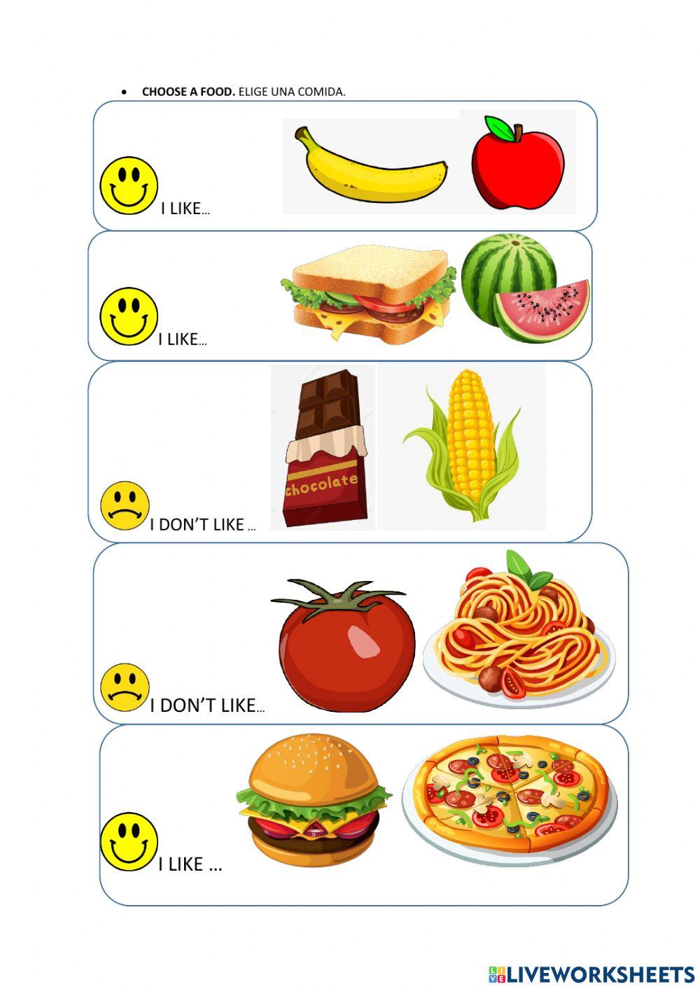 LIKE DON'T LIKE CHOOSE THE CORRECT OPTION