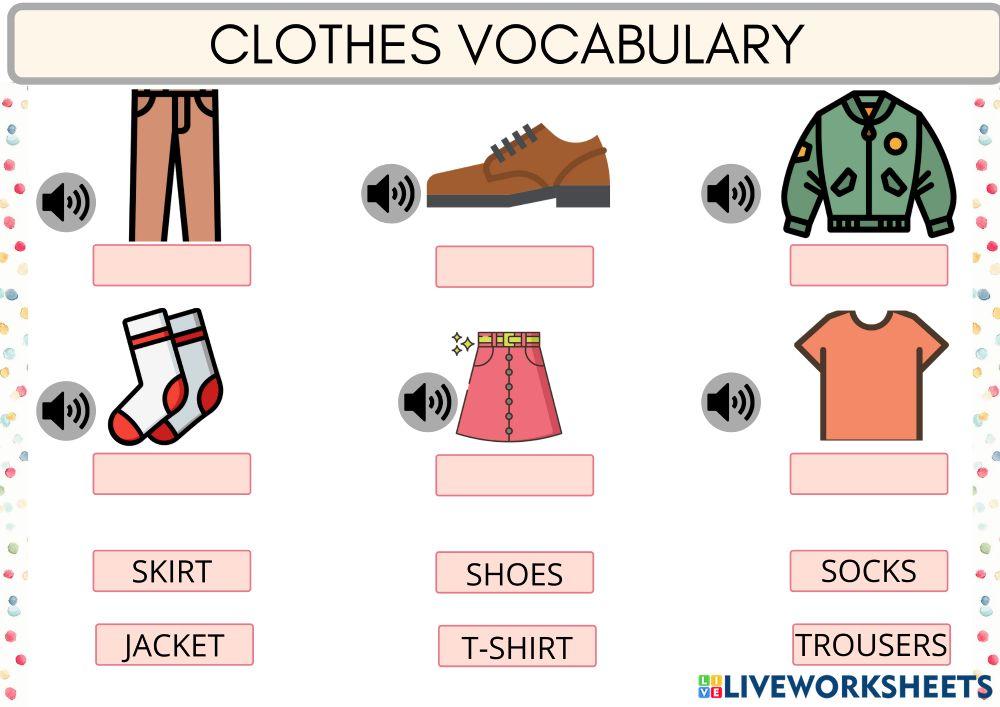 CLOTHES vocabuary