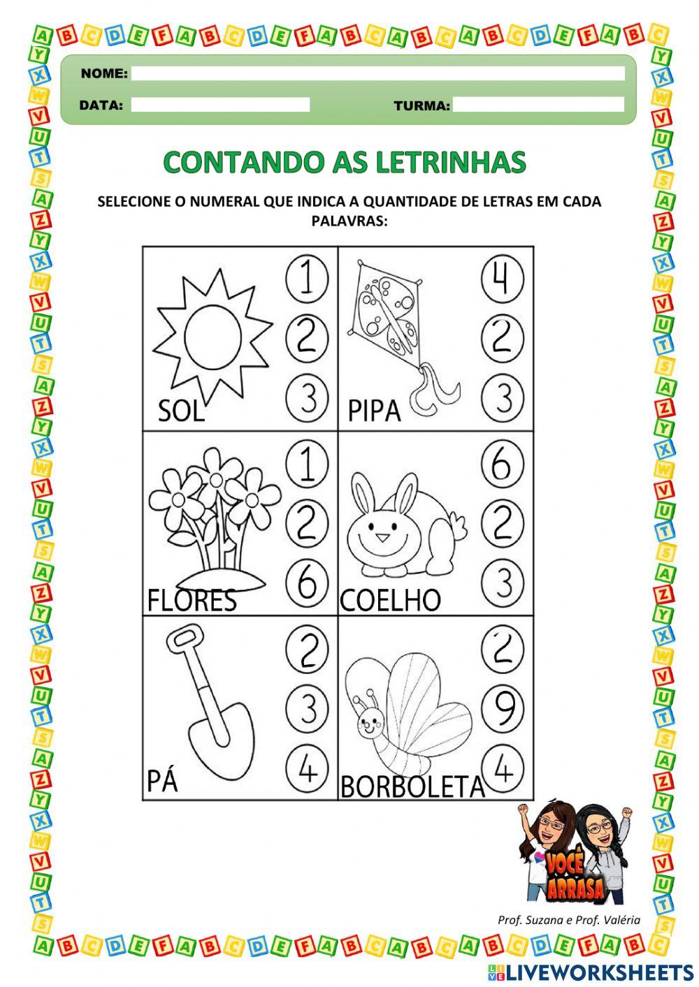 Contando as Letrinhas