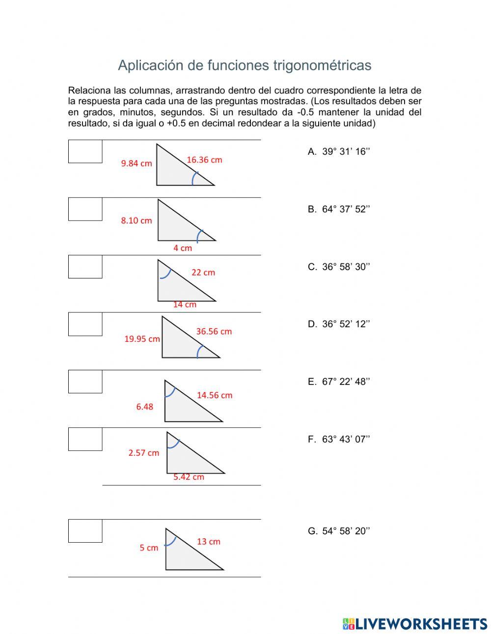 Aplicación de las funciones trigonométricas