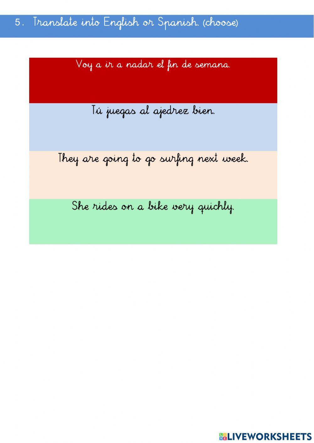 3º English T 06 exam