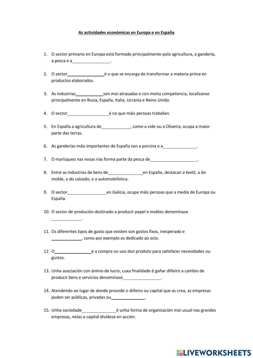 CCSS Sectores económicos