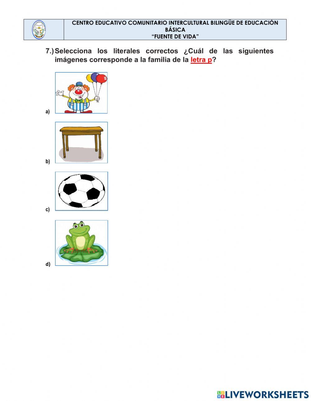 Prueba de Diagnóstico de Lengua y Literatura