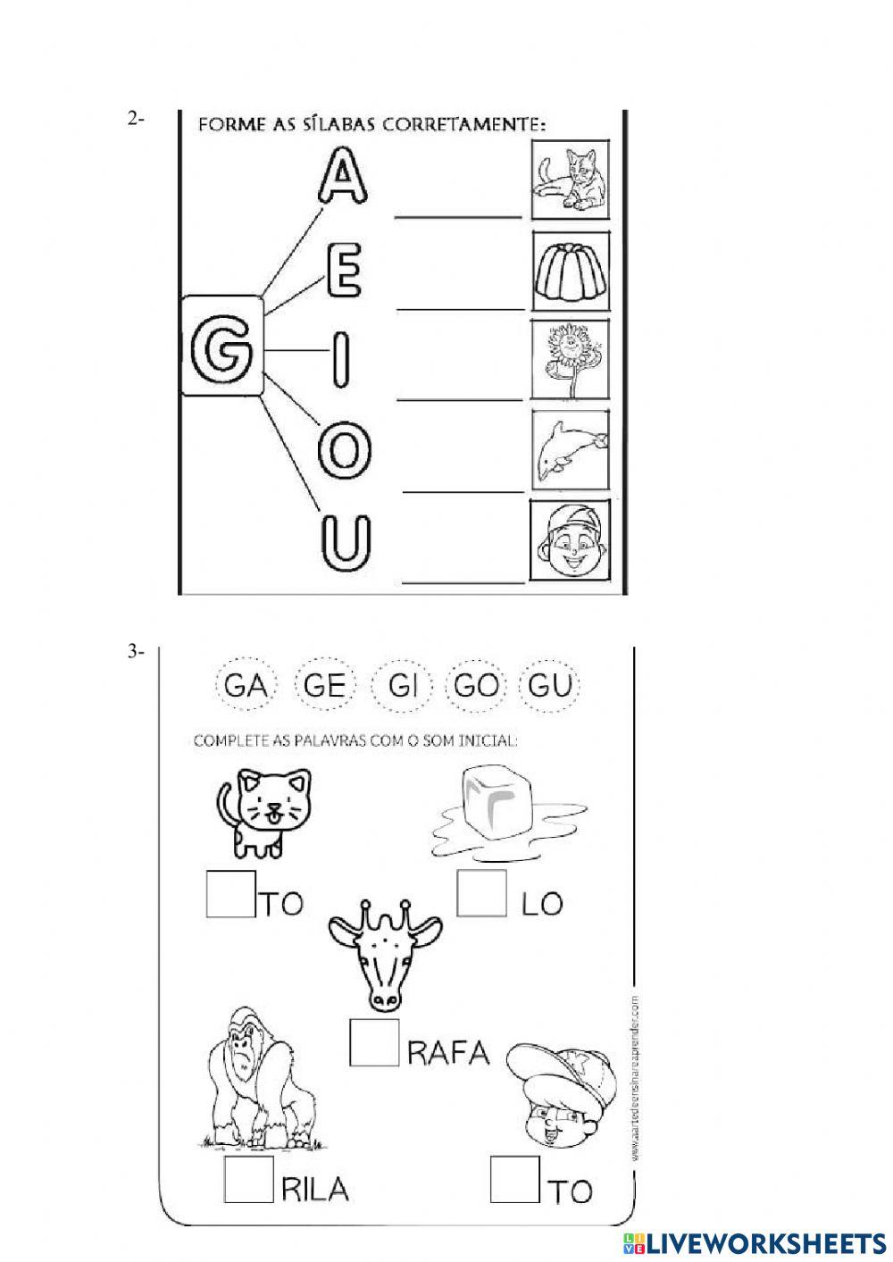 Atividade de reforço