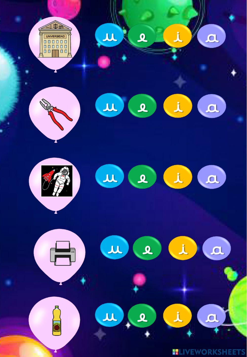 Repaso vocales a, u , i , e