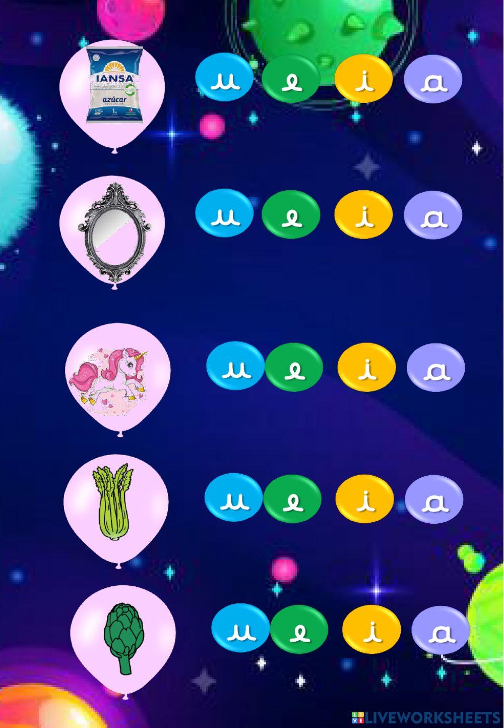 Repaso vocales a, u , i , e