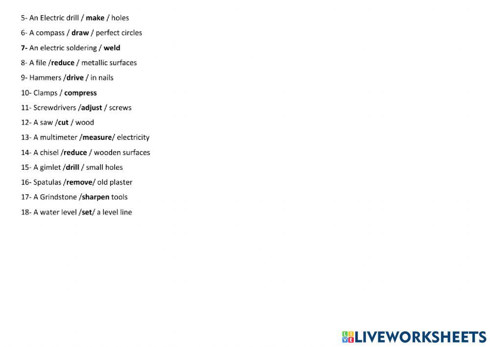 4) Tools and functions