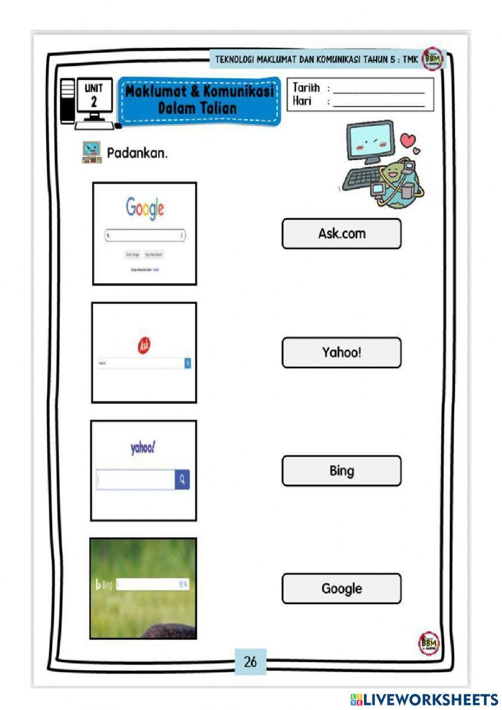Tmk Tahun 5 Online Activity Live Worksheets Tmk Tahun 5 Online Activity Live Worksheets