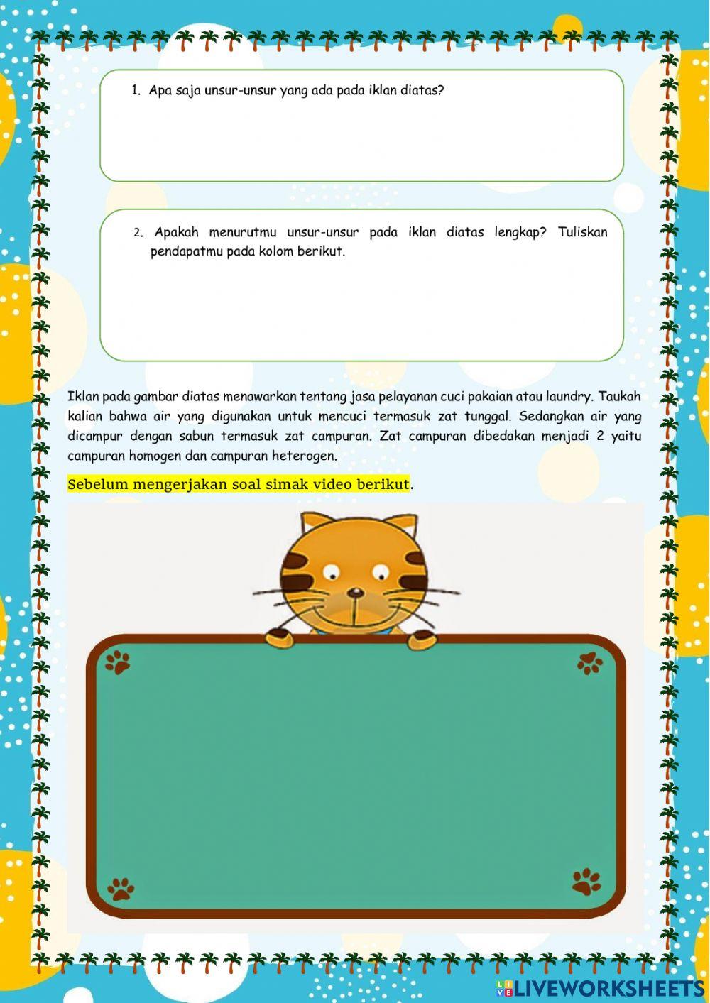 Soal Tema 9 Subtema 1 PB 5