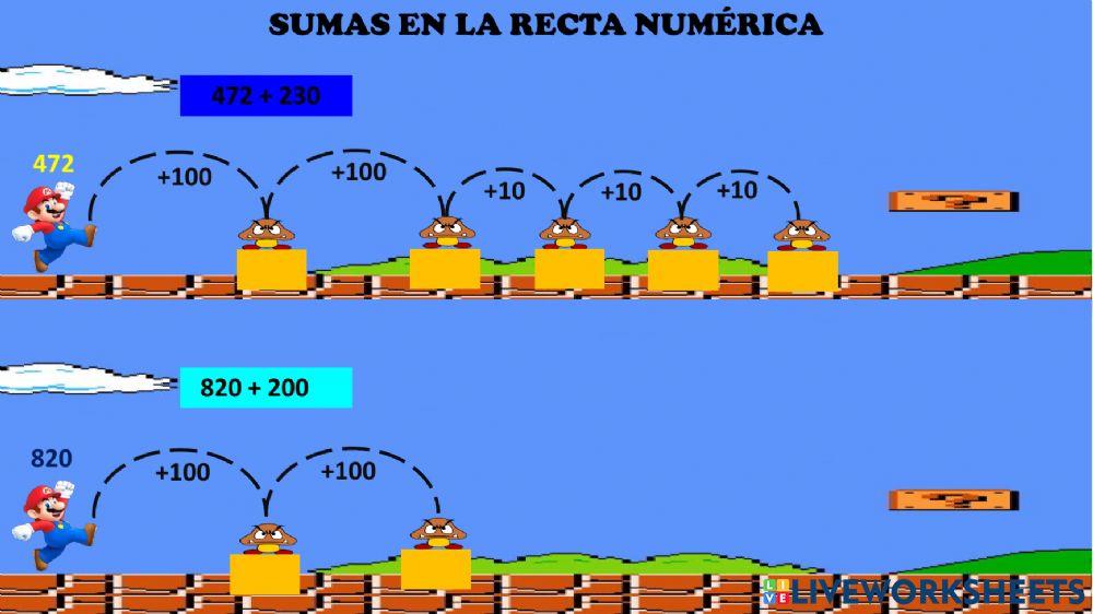 Sumas en la recta elisa