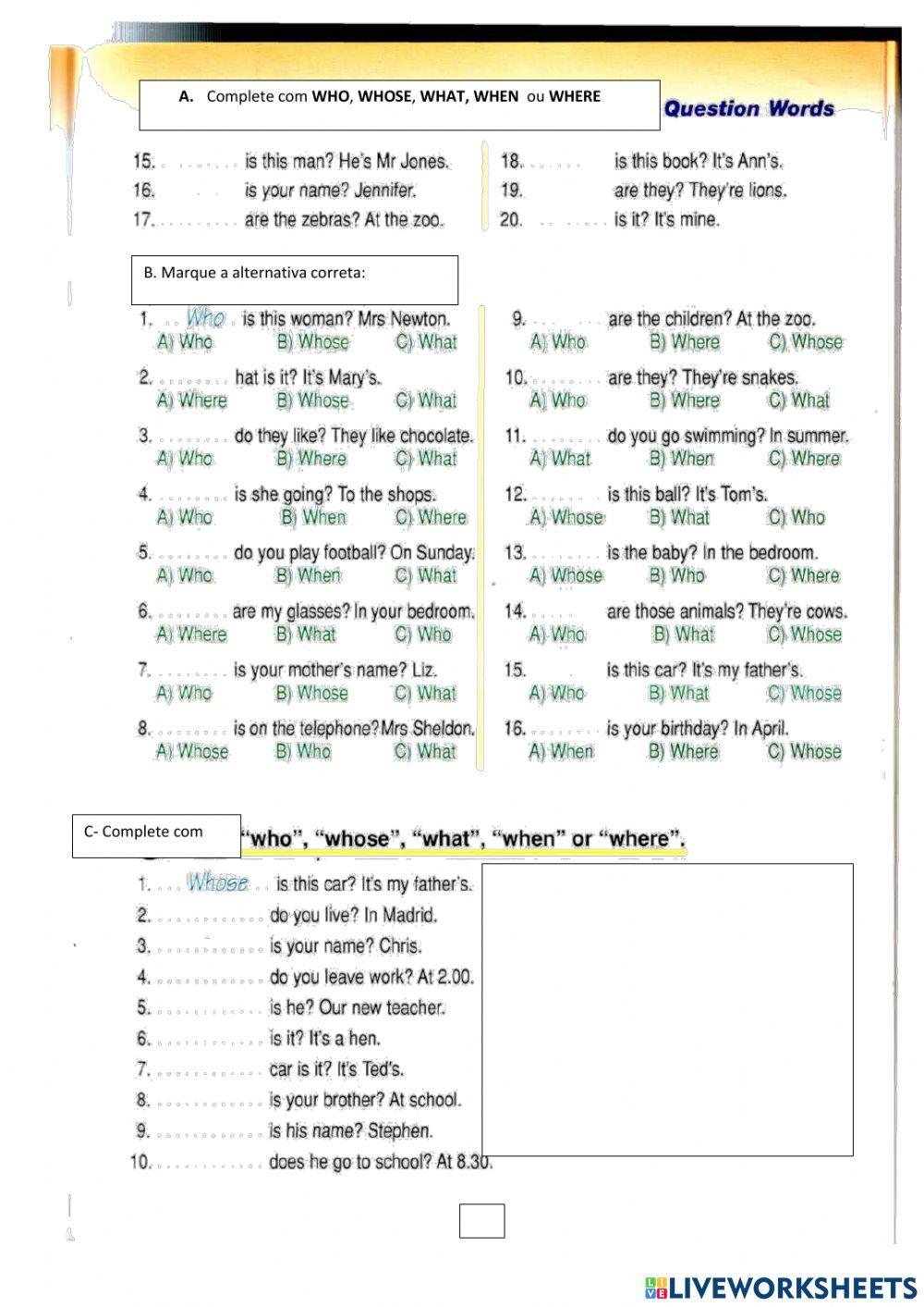 Relative pronouns