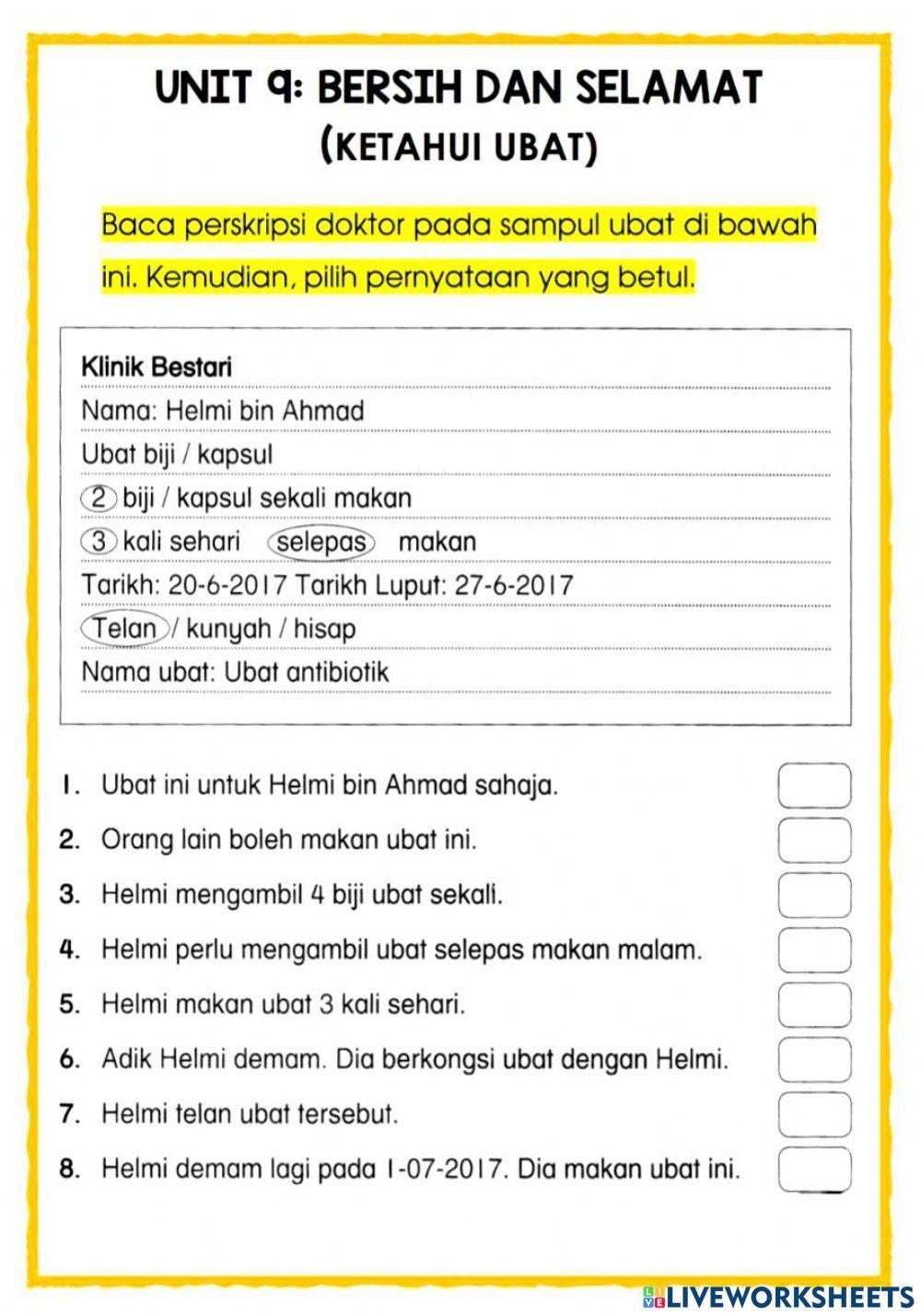 P.Kesihatan: Ketahui Ubat (Perskripsi doktor)