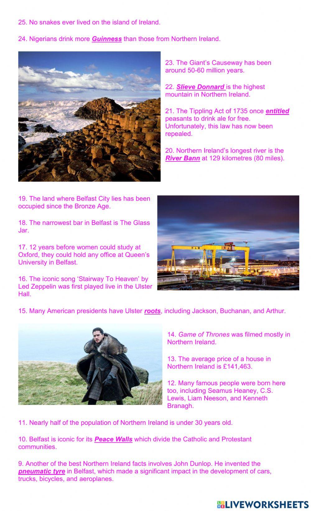 50 shocking facts about Northern Ireland you never knew