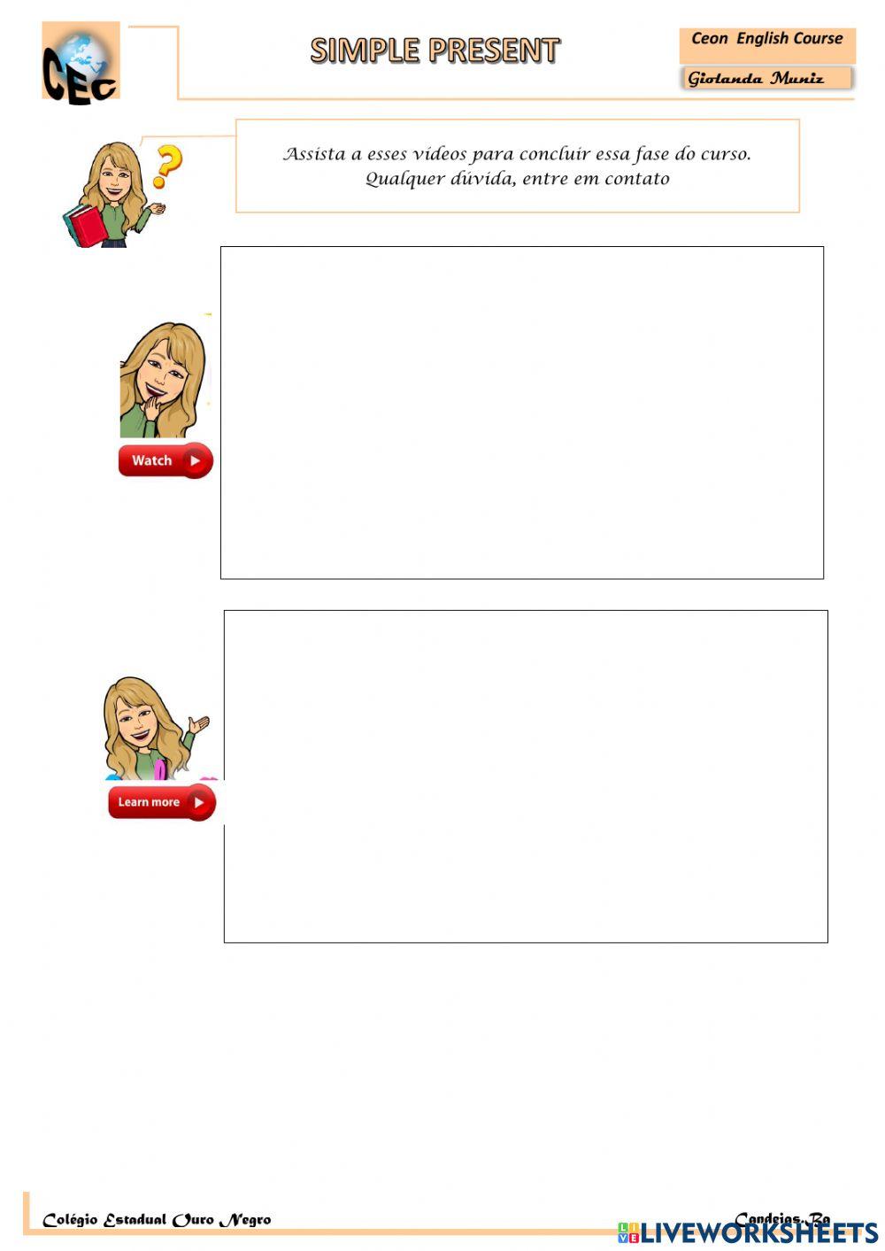 Simpla present parte II