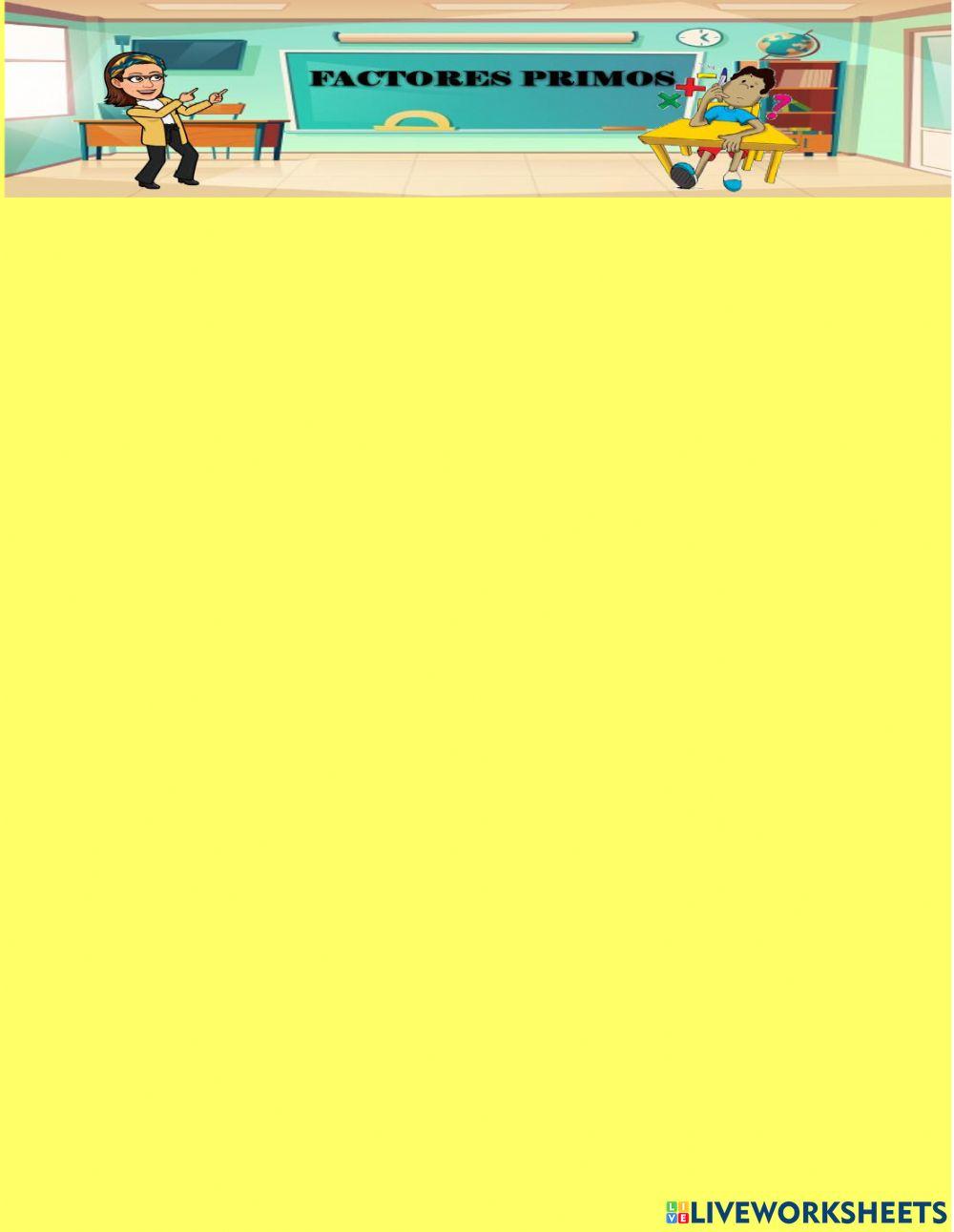 Factores primos