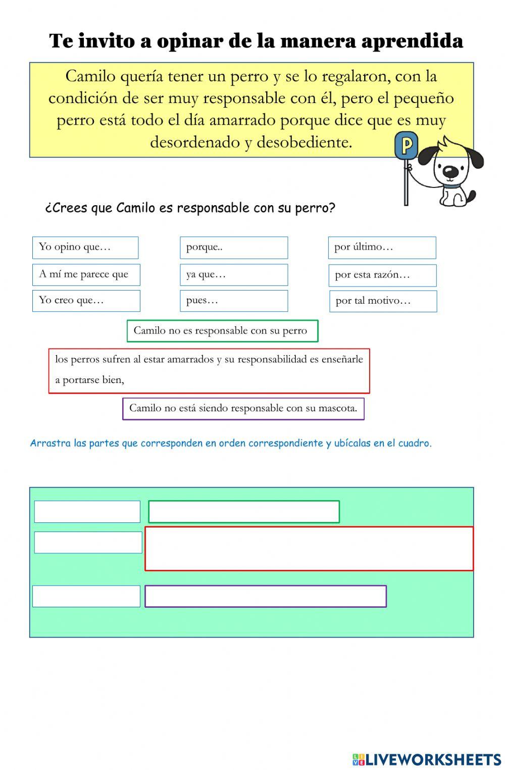 Ordenando tu opinión